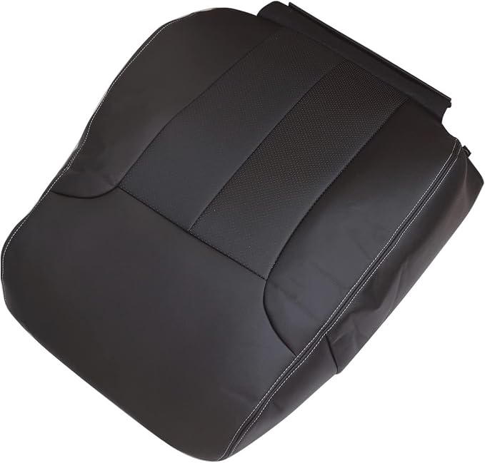 SecosAutoparts Front Driver Side Bottom & Top Lean Back Replacement Leather Seat Cover Black Compatible with Ford F150 Lariat 2009 2010 2011 2012 2013 2014