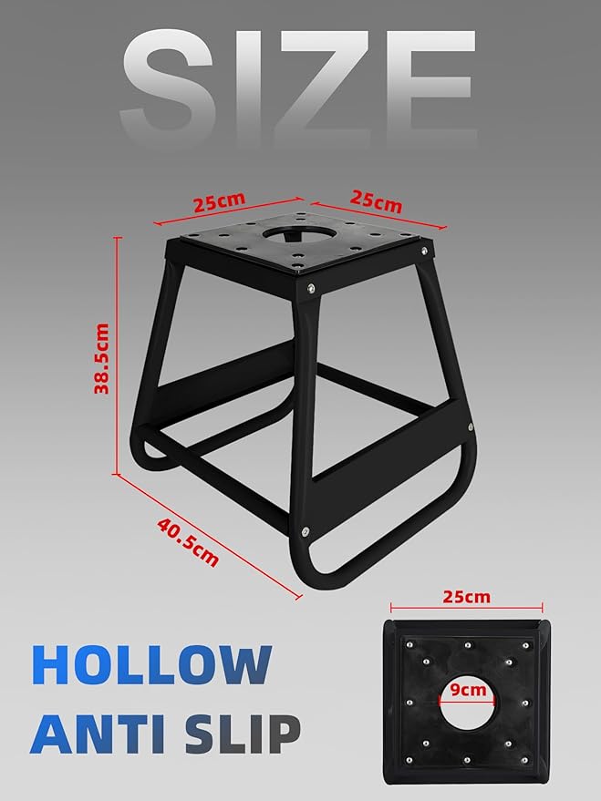 Dirt Bike Stand,Universal Detachable Anti Slip 450Lbs Capacity Motorcycle Panel Lift Box Stand for Motorcycle & Powersports Maintainence-Black