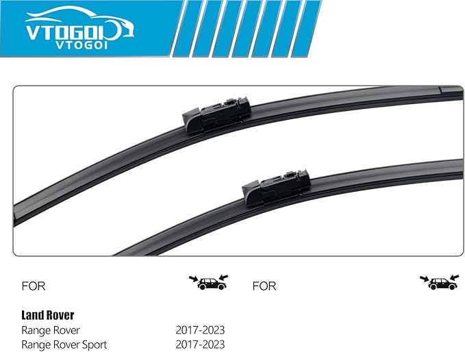 OEM Windshield Wiper Blades Replacement for Land Rover Range Rover Range Rover Sport 2017-2020 2021 2022 2023, All Weather Original Factory Quality Front & Rear Wipers Set 24"+20"+15" (Pack of 3)
