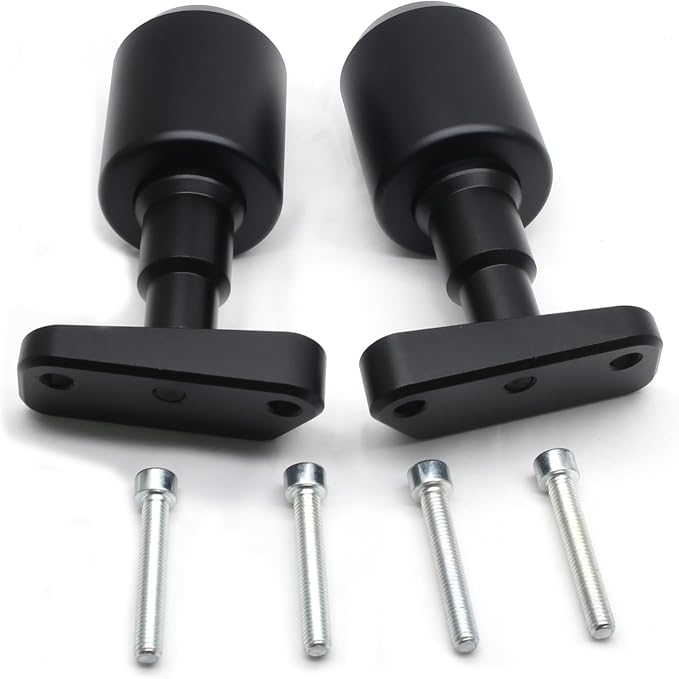 MZS Motorcycle Frame Sliders Compatible with 390 250 D models 2024 2025 2026, Falling Anti Crash Protector Guards No Cut Kits Aluminium Black