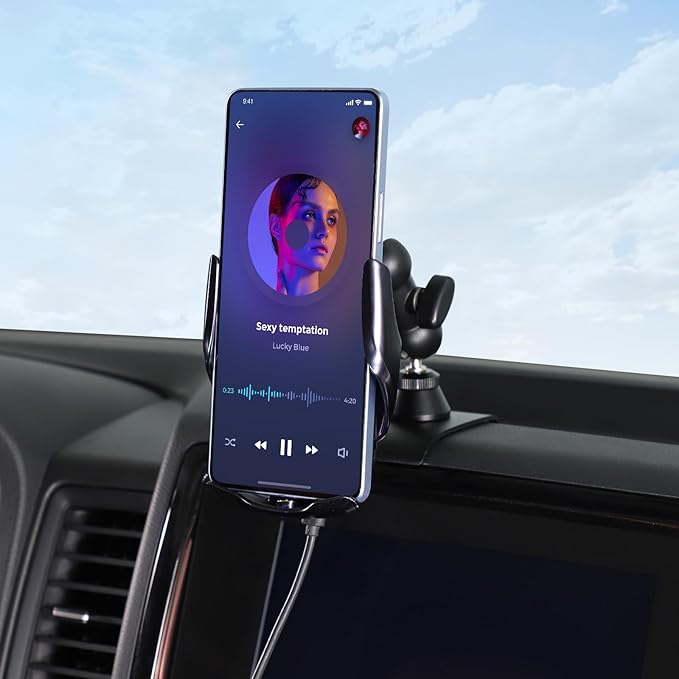 Aunginsy Car Phone Mount Compatible with Nissan Frontier 2022-2024 Center Console Phone Holder Dash Panel Mobile Phone Bracket Universal Cell Phone Navigation Stand Fit All Smart Phones Accessories
