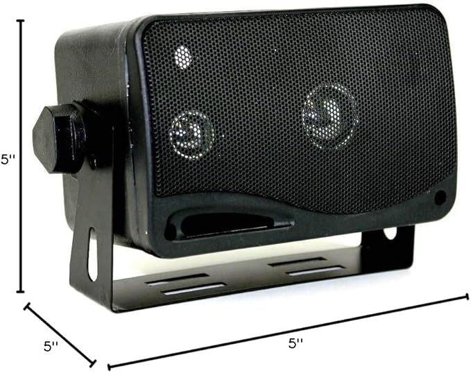 Pyramid 4 New 2022SX 3.25" 200w 3-Way Car Audio Mini Box Speakers System Inside