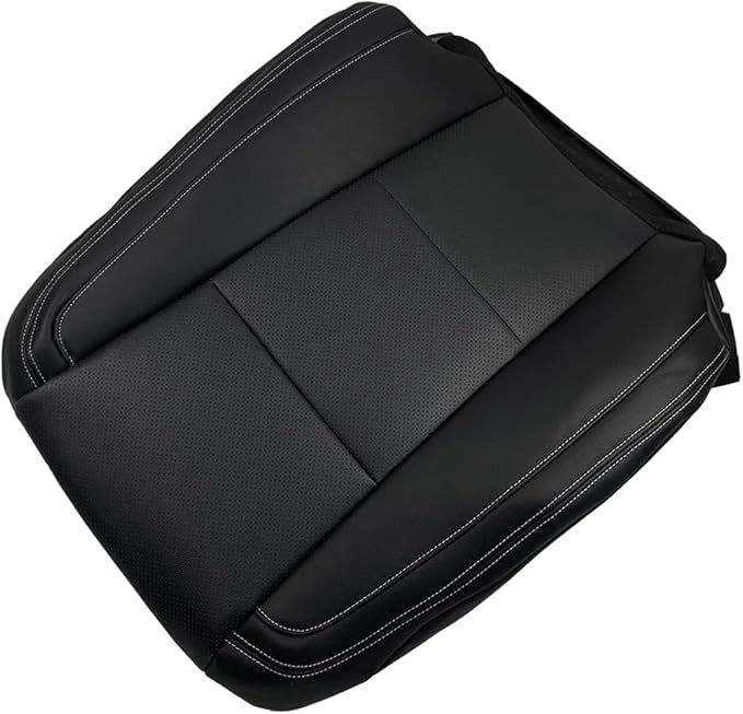 Seat Cover Black Replacement for 2015-2017 Ford F150 Lariat Front Left Bottom and Top