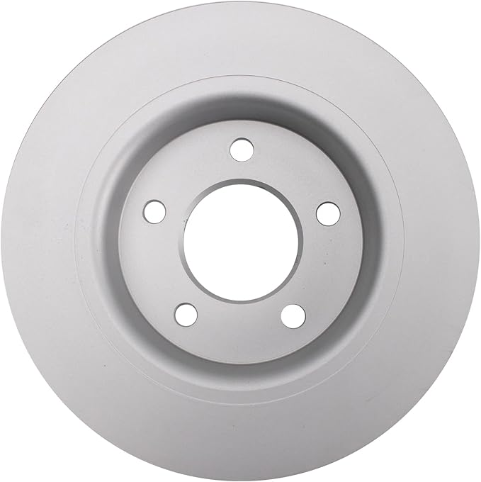 TRQ Rear Brake Rotor Set G Coated Solid Compatible with 2004-2013 Mazda 3
