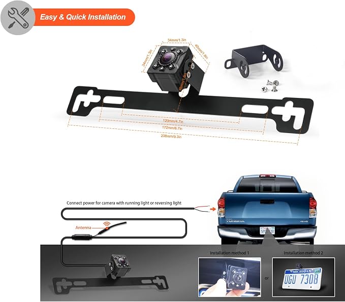 Wireless Backup Camera for YW-15111, YW-34132, YW-95188, YW-24166