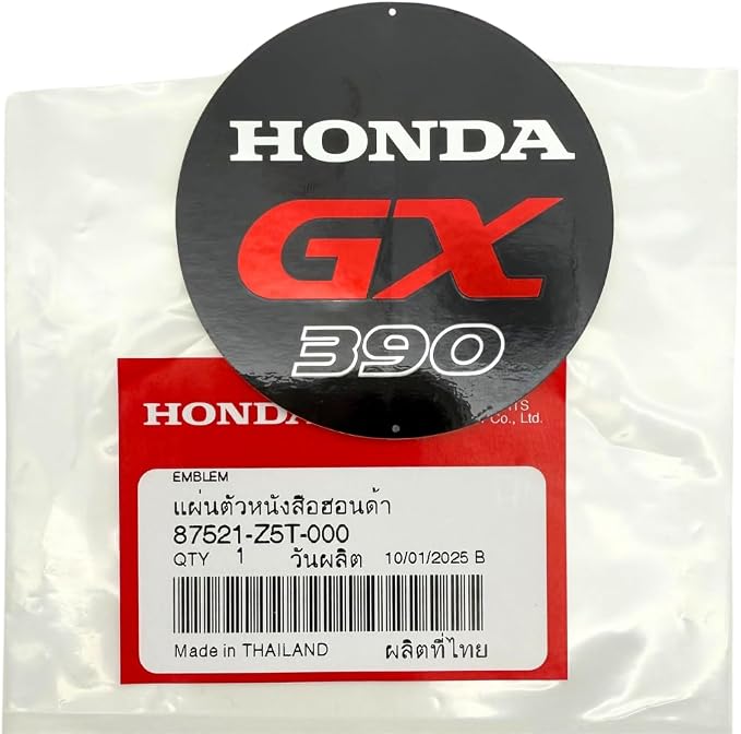 KINDZA Genuine Recoil Starter Assy 28400-Z5T-305ZA with Genuine Emblem 87521-Z5T-000 for Honda GX390 GX360 GX340 Engines