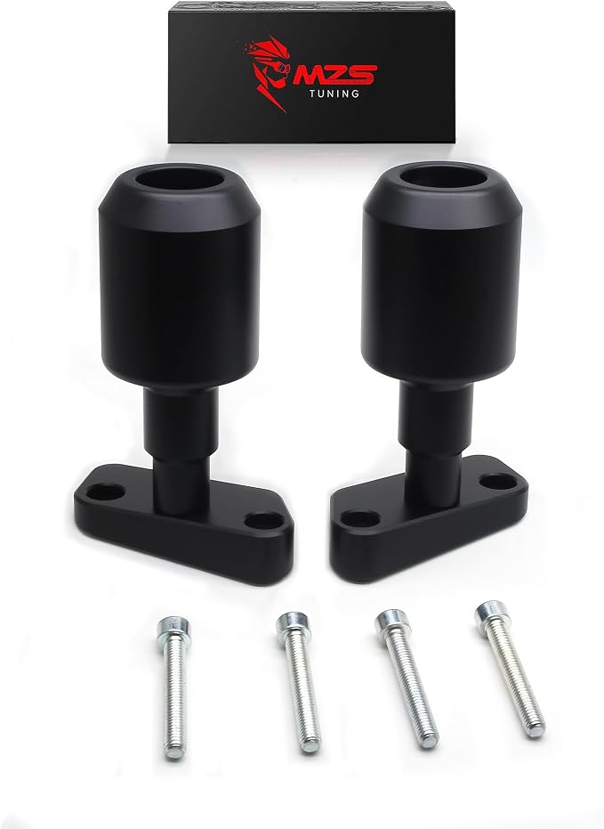 MZS Motorcycle Frame Sliders Compatible with 390 250 D models 2024 2025 2026, Falling Anti Crash Protector Guards No Cut Kits Aluminium Black