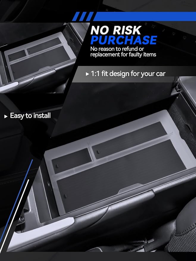 for ES Center Console Organizer 2026 ES 350e/ES 350h/ES 500e Accessories Armrest Tray Middle Storage Box Insert Container Durable ABS Plastic