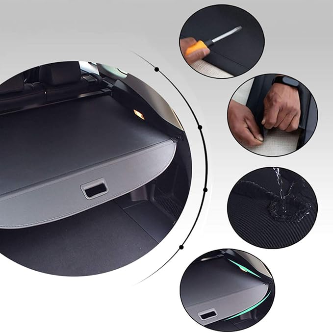 kaungka Cargo Cover Retractable Trunk Shielding Shade Compatible with 2022 Hyundai Tucson Black