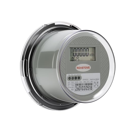 120V Digital Electric Meter, 2 Wire KWH Watt Meter for RV & Home, LCD Energy Usage Monitor, 0.5 Accuracy, Easy-to-Read Power Consumption Meter
