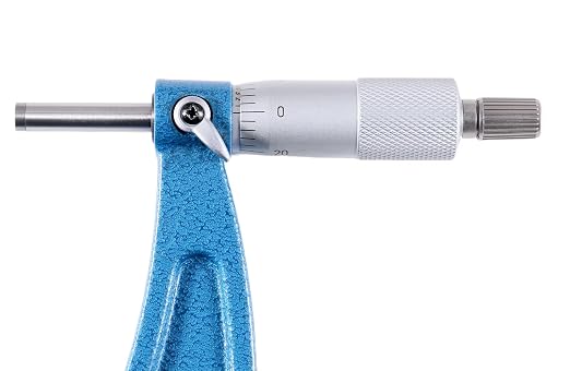 Accusize Industrial Tools 11-12'' Ultra-Precision Carbide Tipped M-Type Outside Micrometer, Resolution 0.0001'', Eg00-0012 | 11-12", Ultra-Precision, Carbide Tipped, M-Type, Resolution 0.0001", Ratchet Friction Thimble, Solid Storage Case