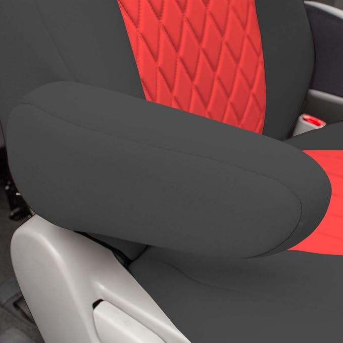 FH Group Custom Fit Car Seat Covers Specifically Made for 2011-2020 Toyota Sienna 7-8 Seater with Ultraflex Neoprene Water Resistant Automotive Seat Covers - Front Set Red