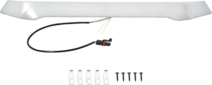 Front Accent Light for Polaris Ranger/Crew XP 1000 2019-2024 Accessories, Front Hood LED Auxiliary Daytime Running Light Turn Signal Lamp Upper Grille for Polaris Ranger, Plug & Play, 1PC