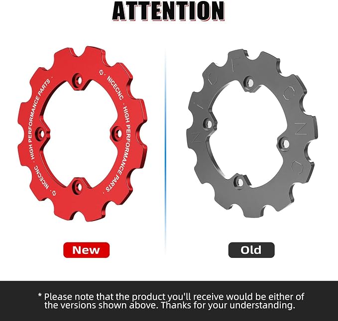 NICECNC Red ATV Chain Guard Compatible with Yamaha Raptor 700R YFM700R 2012-2026, Raptor 700 YFM700 2013-2026, Raptor 700 YFM700 2006-2011