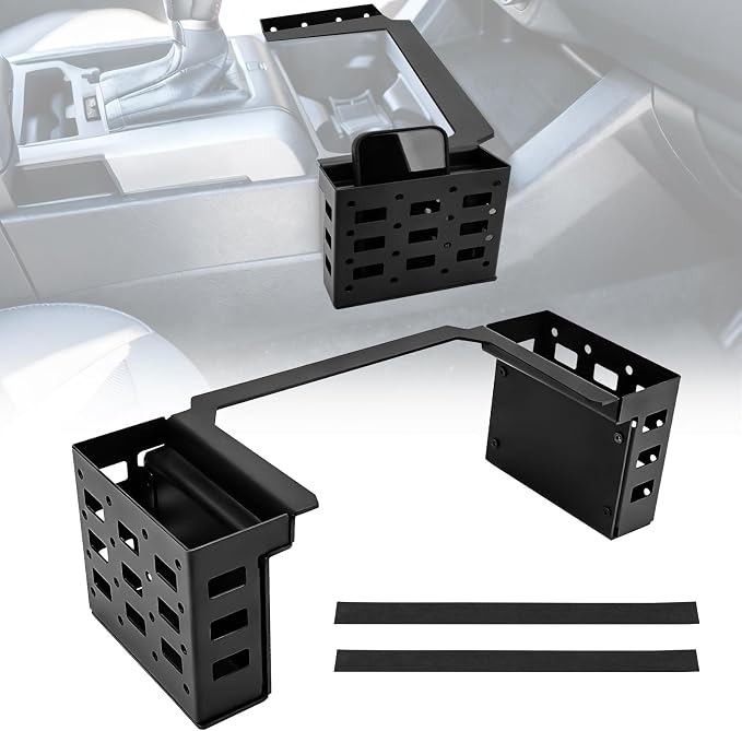 Center Console Gear Shift Organizer for Tacoma 2016-2023 Automatic Only | Aluminum Alloy, Gear Shifter Side Storage Tray