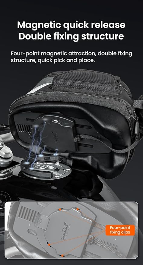 Loboo Tank Bag Ring Quick Disassembly And Non-Contact With The Paint Surface Of The Fuel Tank Will Not Damage The Paint Surface, Compatible With Kawasaki Versys 650 1000 Z1000 Z 900 RS
