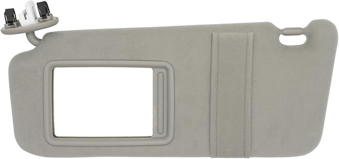 NHILES Left Driver Side Sun Visor Fits for Toyota Camry 2007 2008 2009 2010 2011 Replacement Sun Shade with Light # 74320-33F00-B0 (Gray)