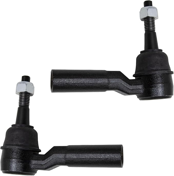 TRQ Outer Driver and Passenger Side Tie Rod Set 2 Piece Compatible with 2011-2023 Chevrolet Silverado Silverado 2500 HD 3500 HD GMC Sierra Sierra 2500 3500