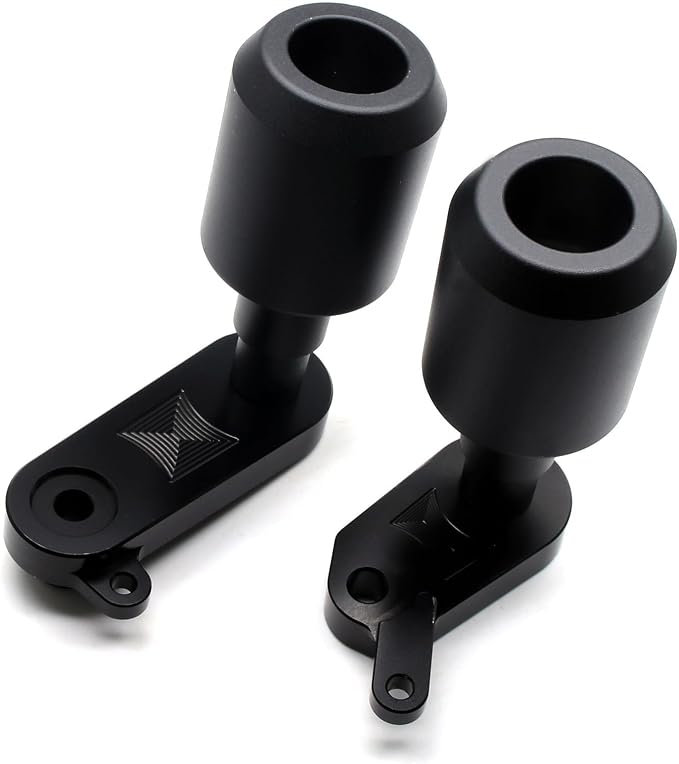 MZS Motorcycle Frame Sliders, Falling Crash Protector Guards No Cut Kits Black Compatible with ZX6R ZX-6R 2009 2010 2011 2012