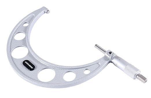 Accusize Industrial Tools 5-6'' by 0.0001'' Ultra-Precision Outside Micrometer, Eg00-0006 | 5-6", Ultra-Precision, Carbide Tipped, M-Type, Resolution 0.0001", Ratchet Friction Thimble, Solid Storage Case