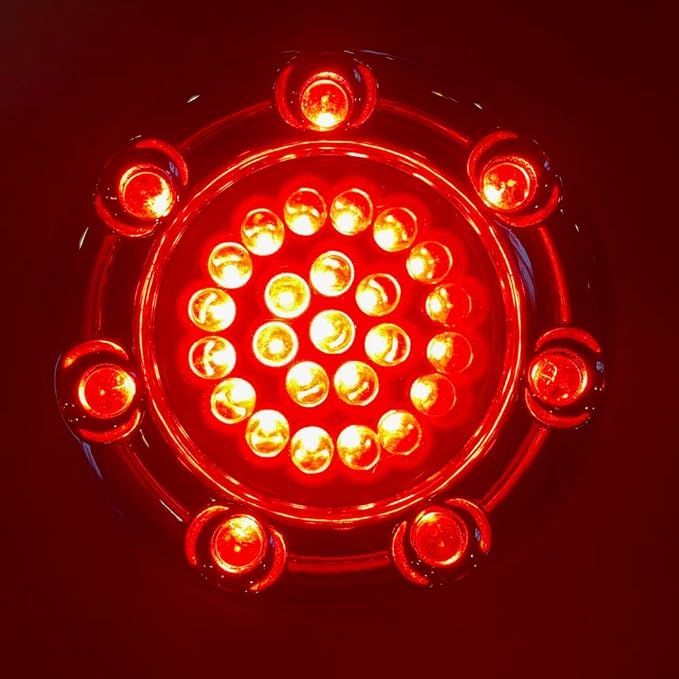 Eagle Lights 2 Inch Bullet Rear Infinity Beam LED Turn Signals with LED Ring Covers for Harley Davidson - Chrome Covers / 1156 Base