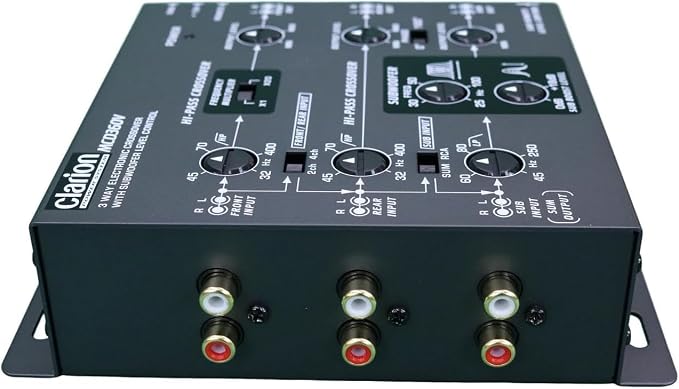 Clarion Mobile Electronics Mcd360 3 Way 6 Channel Electronic Crossover with Subwoofer Control
