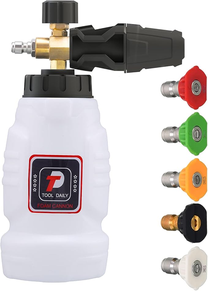 Tool Daily Foam Cannon, Dual Lance Pressure Washer Wand for Foam Cannon