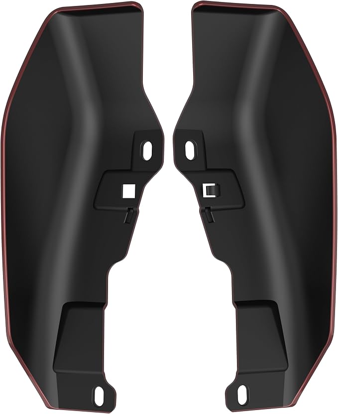 Color - Matched Mid Frame Air Deflectors Heat Shield, Perfectly Fit for Harley Touring Models 2009-2026 Stiletto Red