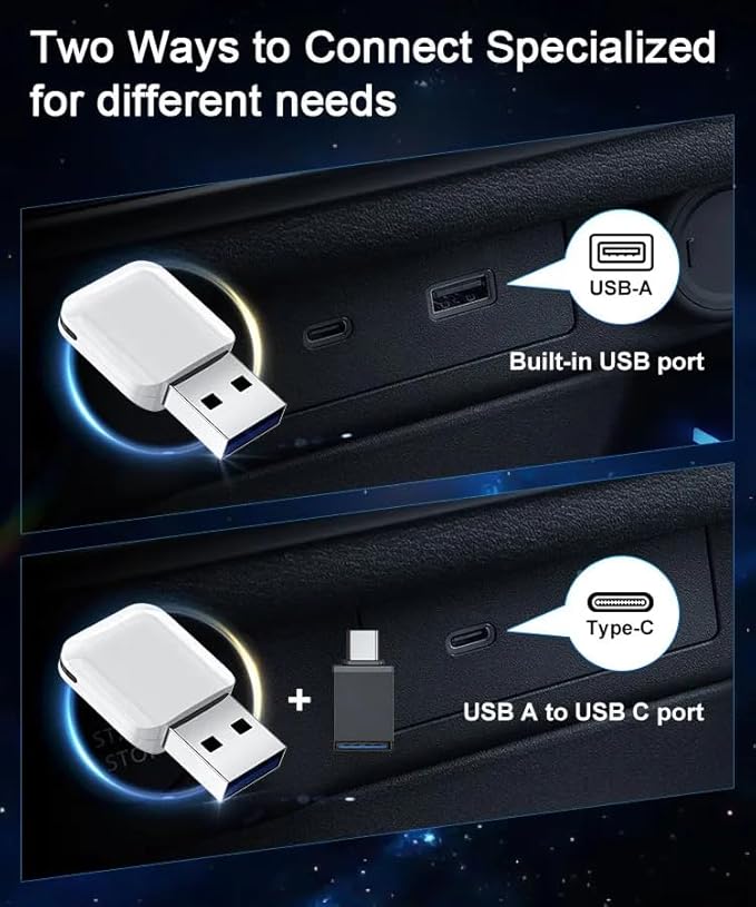New Smart Wireless CarPlay Adapter for Apple iPhone – Slim & Super Small USB Dongle, Converts Wired CarPlay to Wireless, Stable Connection, Compatible with OEM Wired CarPlay Vehicles & iOS 10+ (White)
