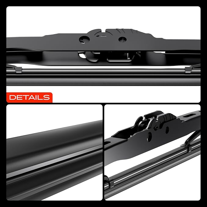 A-Premium 21"+19"+15" Windshield Wiper Blades Compatible with Volkswagen Passat 2003 2004 2005 Wagon - Front Rear Wipers Blade Set, SL/Hook Arm Connector, with Wear Indicator & Towel (Pack of 3)
