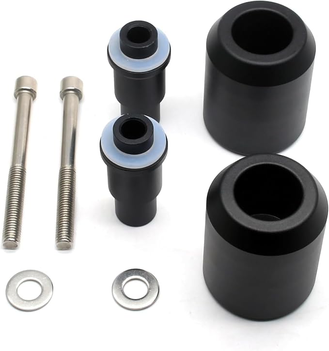 MZS Motorcycle Frame Sliders Compatible with GSX-8R GSX8R 2023-2026, Falling Anti Crash Protector Guards No Cut Kits Aluminium Black