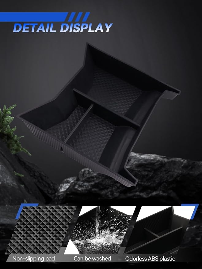 for BMW iX Center Console Organizer 2022-2026 BMW iX xDrive45 xDrive60 M70 Accessories Armrest Tray Middle Storage Box Insert Container Durable ABS Plastic