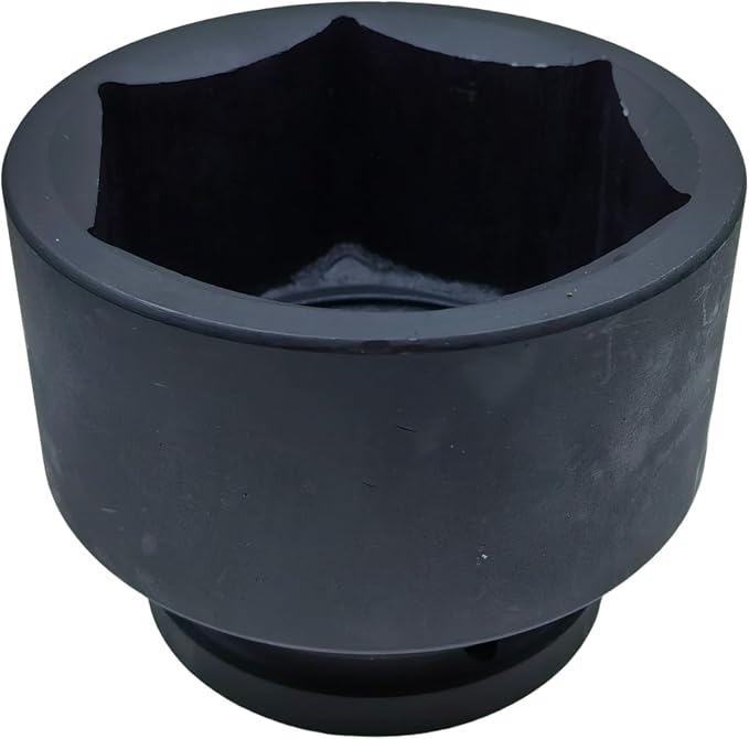 1" Drive 3-3/8" Jumbo Impact Socket, 6-Point, Heat Treated Cr-Mo Alloy Steel