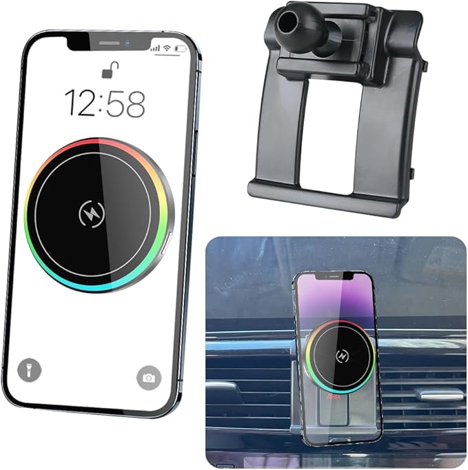Car Magnetic Phone Mount for Mazda CX-5 CX5 2013 2014 2015 and Mazda CX-5 Sport 2016 Auto Interior Accessories Best Cellphone Holder Fast 15W Wireless Charger Cell Phones Charging Screen Stand
