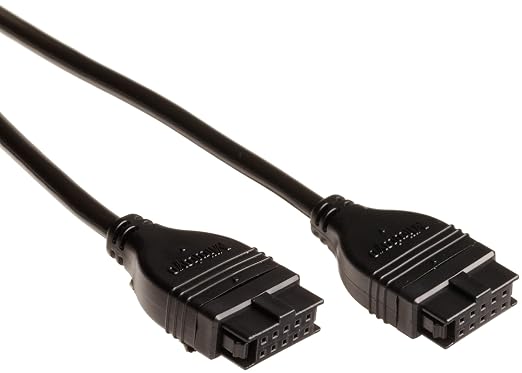 Mitutoyo 936937 SPC Digimatic Data Cable, 1 Meter (40"), 10-Pin Connector, Compatible with Mitutoyo Digital Indicators, MU-Gages, Displays, and SPC Data Output Systems