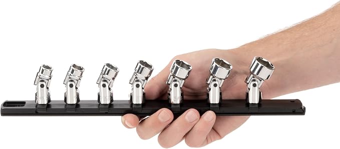TEKTON 3/8 Inch Drive Universal Joint Socket Set, 7-Piece | SHD91118