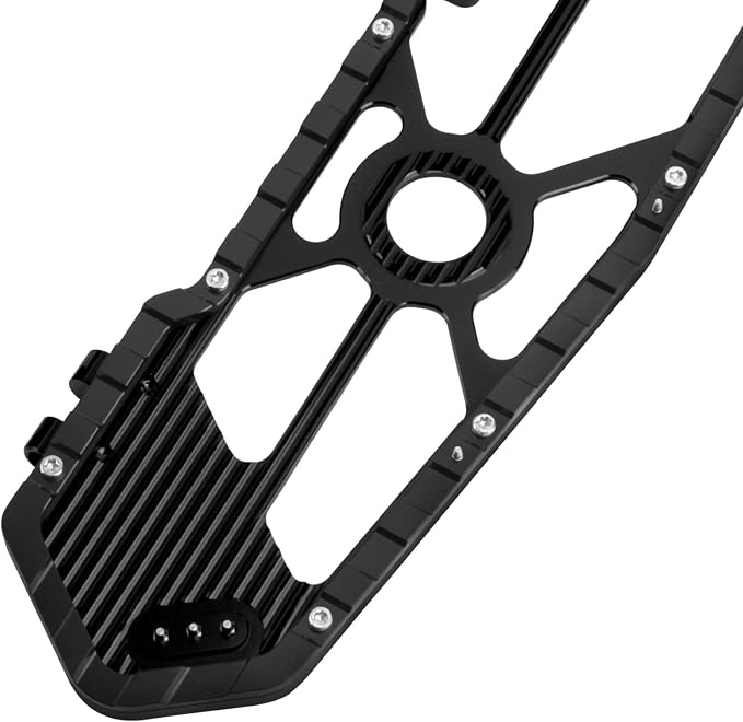 Motorcycle Floorboards Driver Passenger Footboards Wide Foot Pegs Board Pedal Compatible with Touring Electra Road Street Glide Softail Road King Black Edge