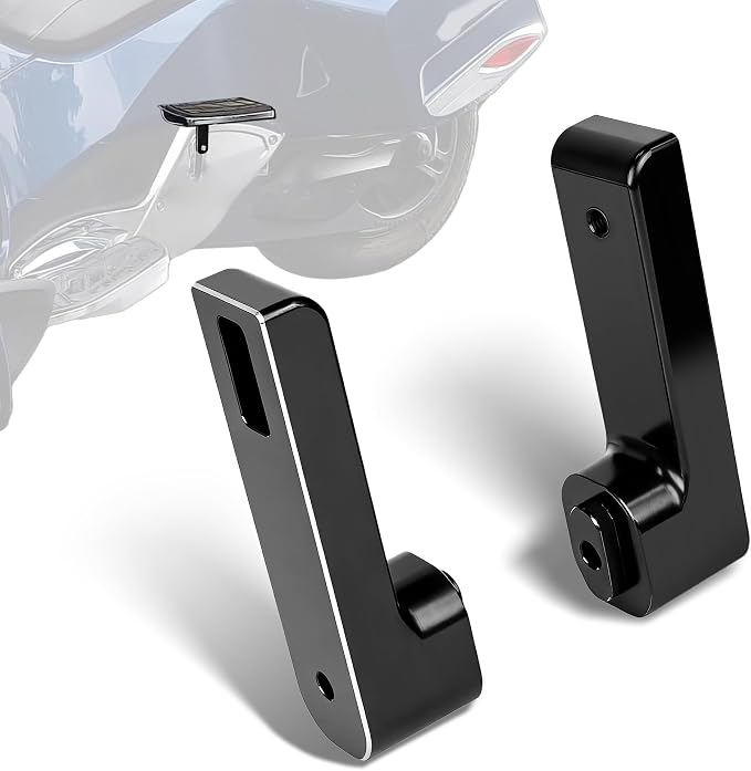 Passenger Footpeg Rising Kit for Spyder RT, Adjustable Rear Floorboard Pedal Foot Peg Risers Fit for Can Am Spyder RT 2010-2021