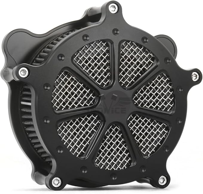 For harley air cleaner filter Sportster Softail Touring street road king glide Dyna for harley davidson air intake filters (Black Speed 7 style -gray filter, D-For M8 Touring/Softail 2018-UP)
