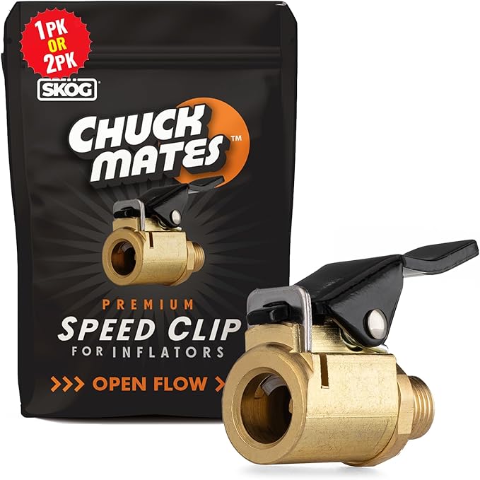 Chuck Mates Premium Quick-Connect Accessory for Tire Inflators Open-Type (1 Pack)
