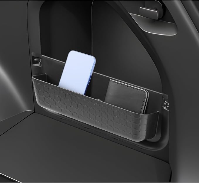 LUWU Trunk Side Pocket Storage Box Compatible with 2026 RAV 4 Accessories Armrest Console Secondary Storage Box Insert Tray Trunk Organizer ABS Material Black