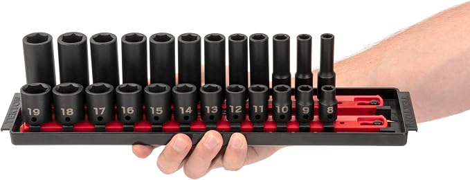 TEKTON 3/8 Inch Impact Socket Set, 42-Piece | SID91216