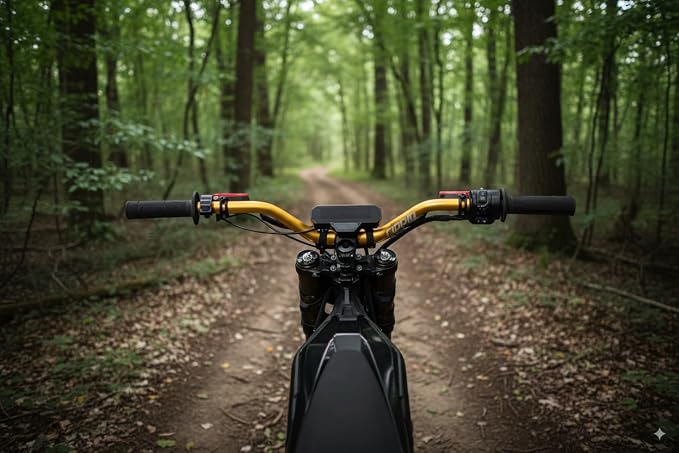 Rippin Moto RISE3 E-Moto Handlebars for Sur-Ron - 3" Rise x 770mm Wide, 22mm Ends, 31.8mm Center - Riser Bars for Talaria Sting, E-Ride PRO, Rawrr Mantis, Vetra Blazer, Surron LBX (Red)