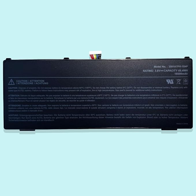 18000mAh Replacement Battery for Autel MaxiCOM MK908 MK908P IM608 PRO, 3.8V Li-ion Scanner Battery 3581A7PH-1S4P for Autel Diagnostic Tool