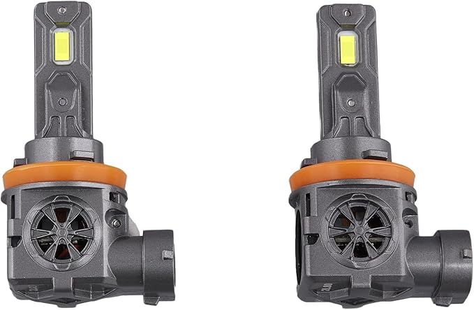 Termitor Upgraded H11/H9 Light Bulbs, 45,000LM Ultra Brightness, 6500K Cool White, 85K+ Hours Lifespan, IP68 Waterproof, 1:1 Halogen Replacement H11 Powersports Light Bulbs, Plug-N-Play, Pack of 2
