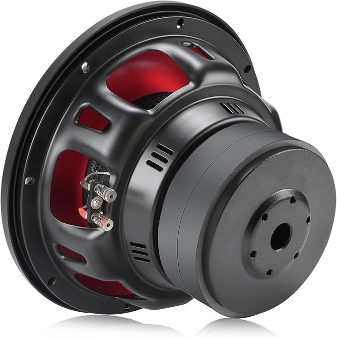 Seventour 10" 1200W Max Power Dual 4 Ohm Car Subwoofer,Dual Voice Coil High-Strength Dual Magnets,Foam Surround for Vehicle Stereo Sound System (10" - Dual 4 Ohm)