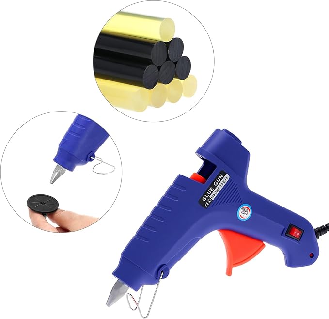 QWORK Auto Body Dent Repair Tool Kit, Dent Puller Kit, Car Dent Remover Tool, Paintless Dent Repair with Slide Hammer and 16 Black Glue Tabs