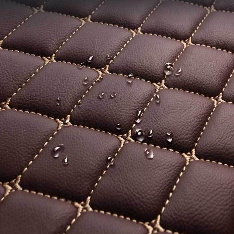 Customized Personalized car Floor mats, All-Weather Luxury car Floor mats, Waterproof and Anti Slip Leather car Floor mat Lining, 95% Customized car, Truck, and SUV Floor mats (Pink)