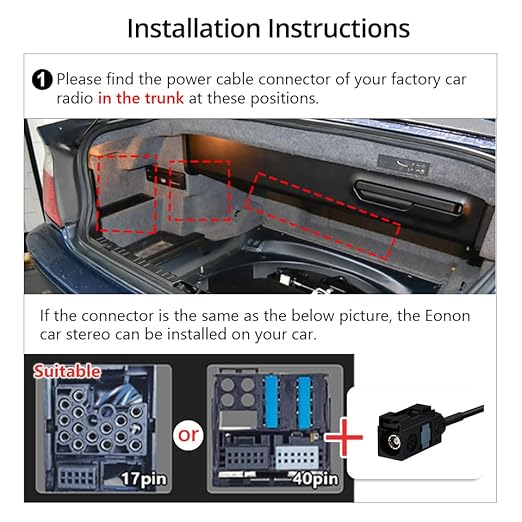 EONON 5.5m Extension Harness Compatible with BMW 3 Series/BMW 5 Series, Only Designed Car Stereo E39X7/E46A13/E39A13/E46A12S/E46X7/E46X6S/-A0590