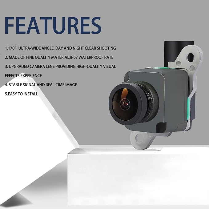 Rear View Backup Camera Compatible with 2013-2017 Dodge Viper丨2013-2018 Ram 1500 2500 3500 4500 5500丨2015 Chrysler 200 Reversing Parking Assist Camera Replaces# 56038978AL